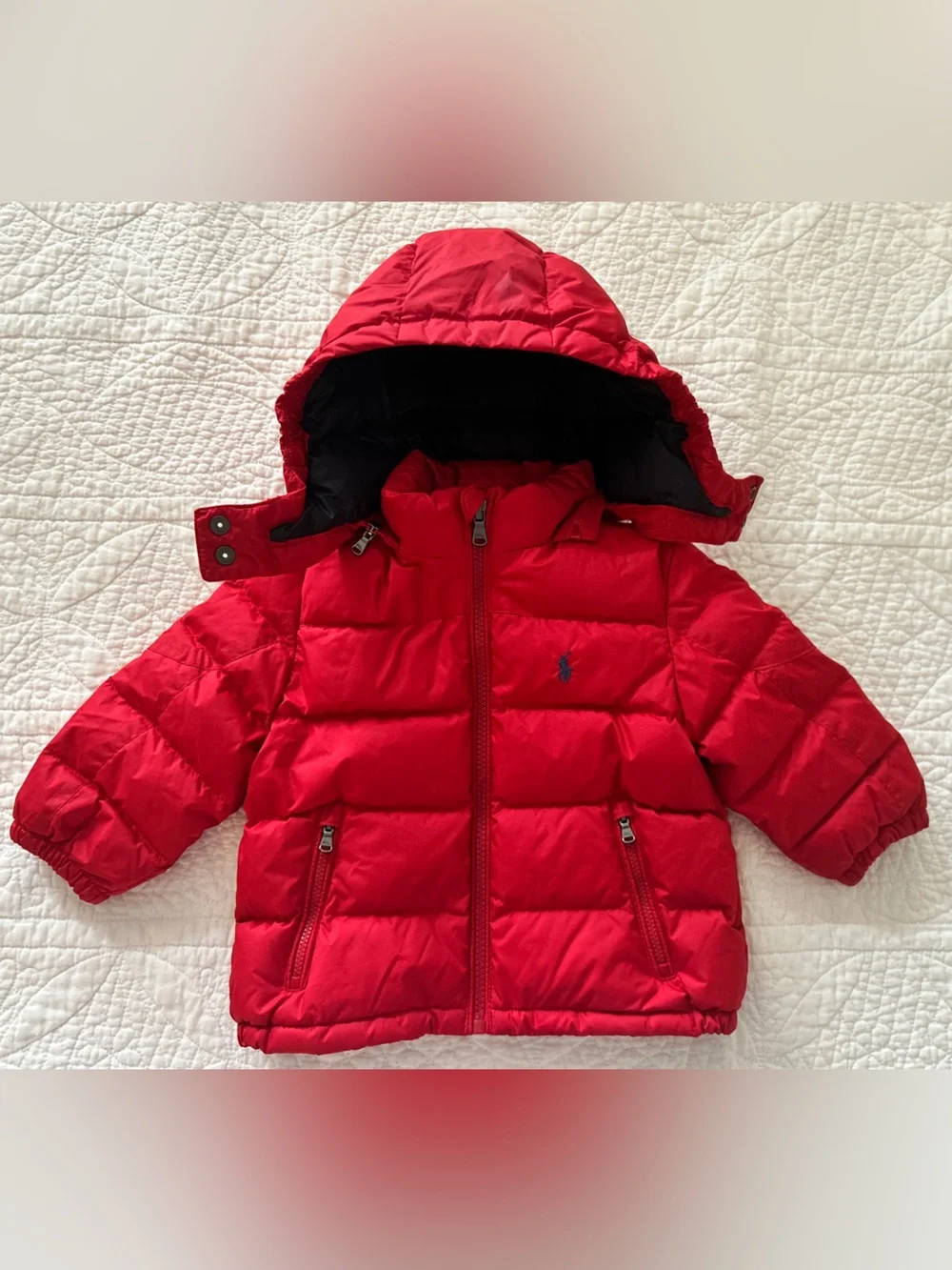 Ralph Lauren Polo Red Puffer Jacket 18M